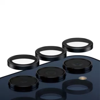 Camera Lens Protector PanzerGlass Hoops for Samsung Galaxy A35 5G, tempered glass, black frame