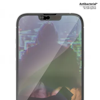 Clear screen protector PanzerGlass CamSlider for Apple iPhone 14 Plus / 13 Pro Max, 6.68 inch tempered glass, PET, anti-bacterial