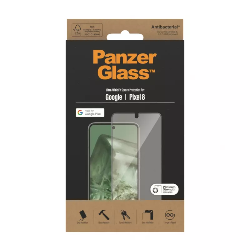 PanzerGlass ® Screen Protector Google Pixel 8 | Ultra-Wide Fit