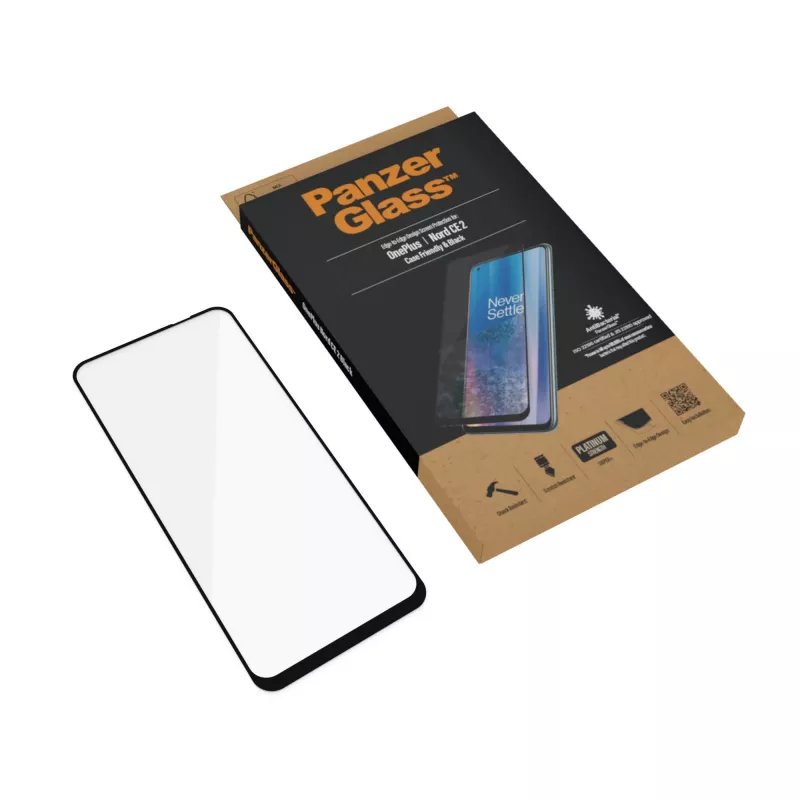 Screen Protector PanzerGlass OnePlus Nord 2 CE Scratch Shock Anti-bacterial