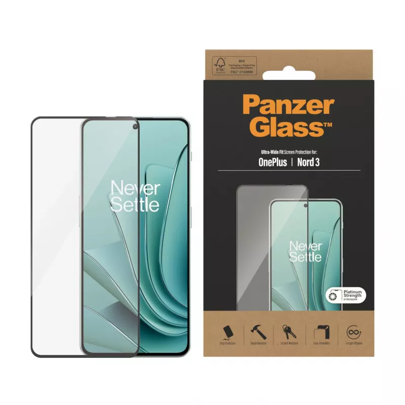 PanzerGlass ® Screen Protector OnePlus Nord 3 5G | Ultra-Wide Fit