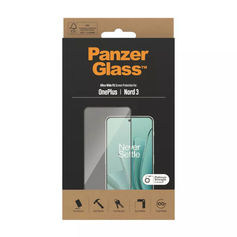PanzerGlass ® Screen Protector OnePlus Nord 3 5G | Ultra-Wide Fit