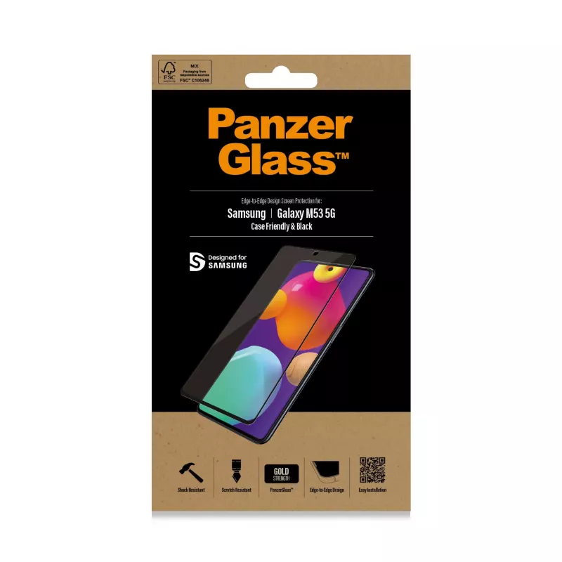 PanzerGlass ® Screen protector Samsung Galaxy M53 5G | M54 5G | Ultra-Wide Fit
