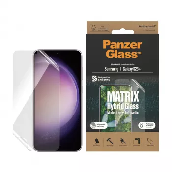 PanzerGlass ® ECO MATRIX Screen Protector Samsung Galaxy S23+ | Ultra-Wide Fit w. AlignerKit