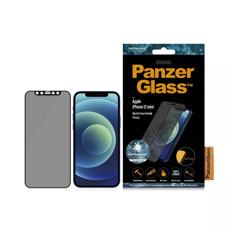 PanzerGlass ® Privacy Screen Protector iPhone 12 Mini | Edge-to-Edge