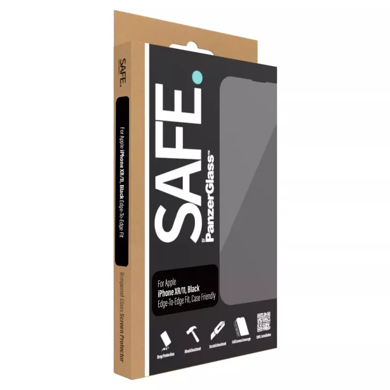 Screen Protector PanzerGlass SAFE. by ® Apple iPhone 11 XR Edge-to-Edge Scratch Shock Resistant