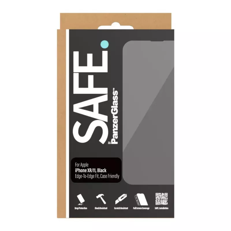 Screen Protector PanzerGlass SAFE. by ® Apple iPhone 11 XR Edge-to-Edge Scratch Shock Resistant
