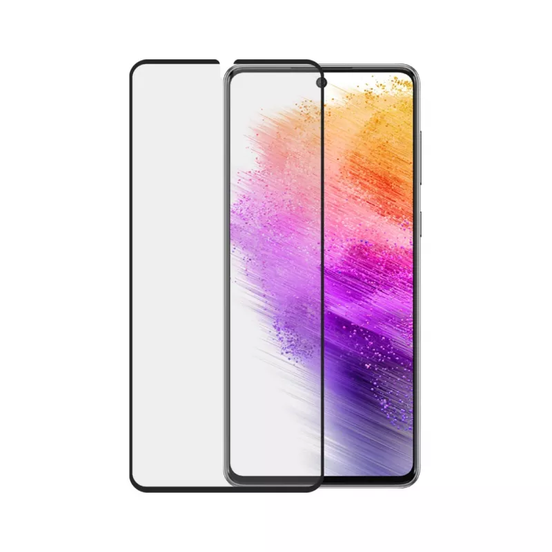 Screen protector PanzerGlass SAFE for Samsung Galaxy A73 5G — tempered glass, scratch- and shock-resistant, dry application, transparent