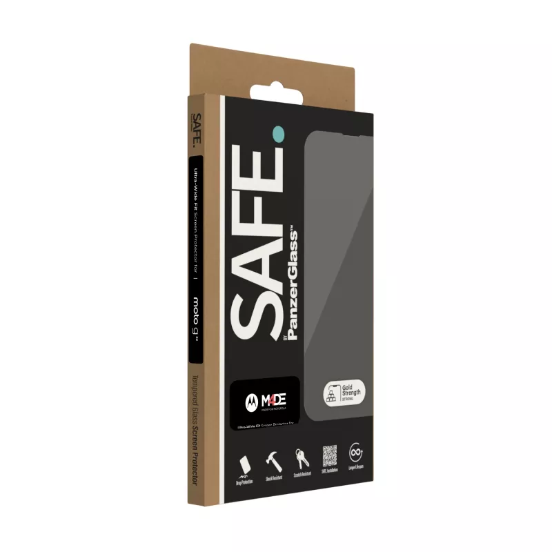 PanzerGlass SAFE. by ® Screen Protector Motorola moto g32 | Ultra-Wide Fit