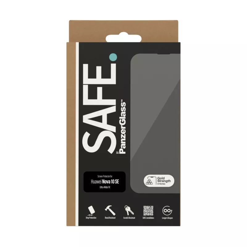 PanzerGlass SAFE. by ® Screen Protector Huawei Nova 10 SE | Ultra-Wide Fit