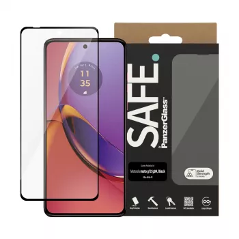 PanzerGlass SAFE. by ® Screen Protector Motorola MOTO G84 5G | G72 | Ultra-Wide Fit