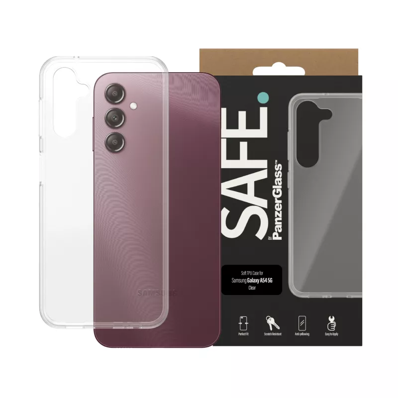 PanzerGlass SAFE. by ® TPU Case Samsung Galaxy A14 | A14 5G | Transparent
