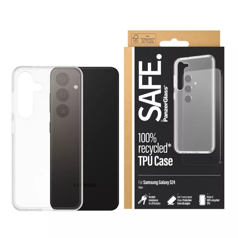 PanzerGlass SAFE. by ® TPU Case Samsung Galaxy S24 | Transparent