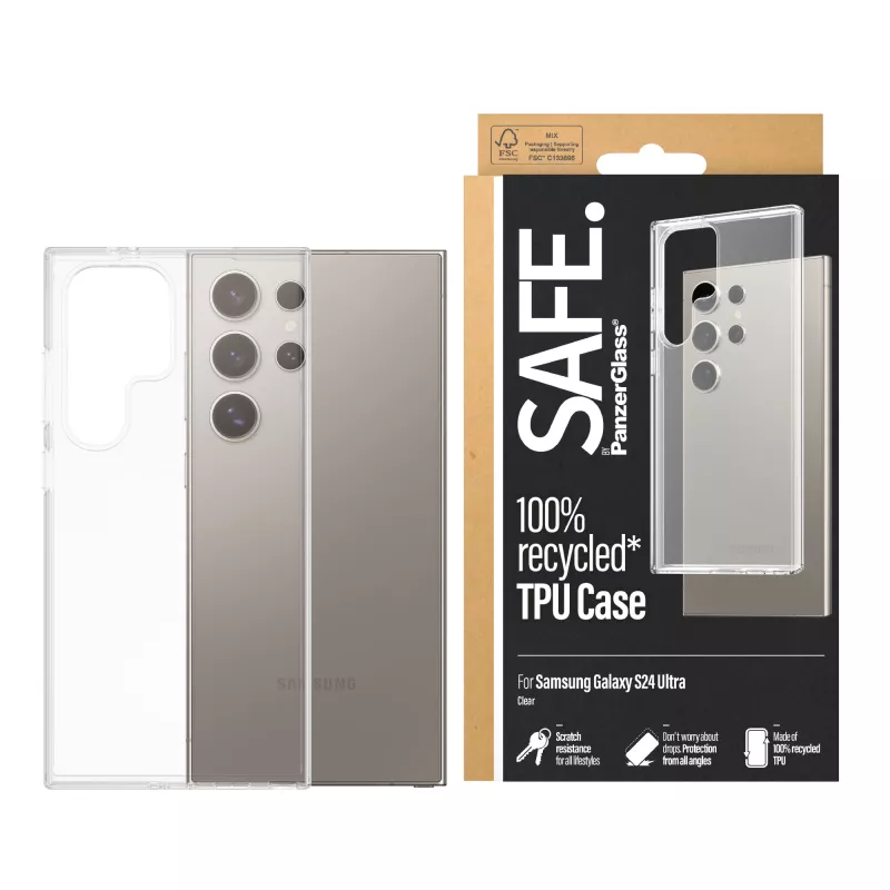 PanzerGlass SAFE. by ® TPU Case Samsung Galaxy S24 Ultra | Transparent