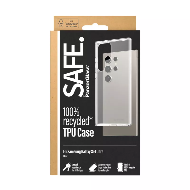 PanzerGlass SAFE. by ® TPU Case Samsung Galaxy S24 Ultra | Transparent