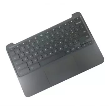Laptop housing base with Nordic keyboard HP 917442-DH1 for HP Chromebook 11 G5, black