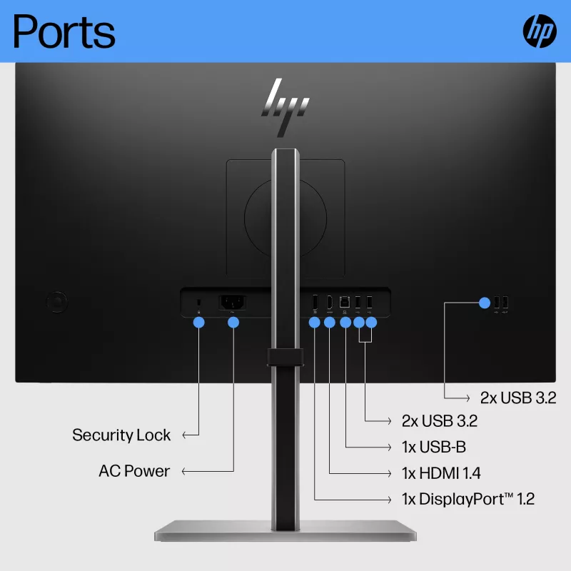 Monitor HP E27 G5 27 inch Full HD LCD 1920 x 1080