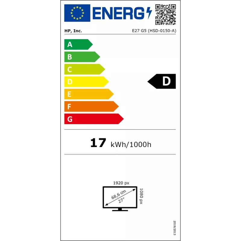 Monitor HP E27 G5 27 inch Full HD LED 1920 x 1080