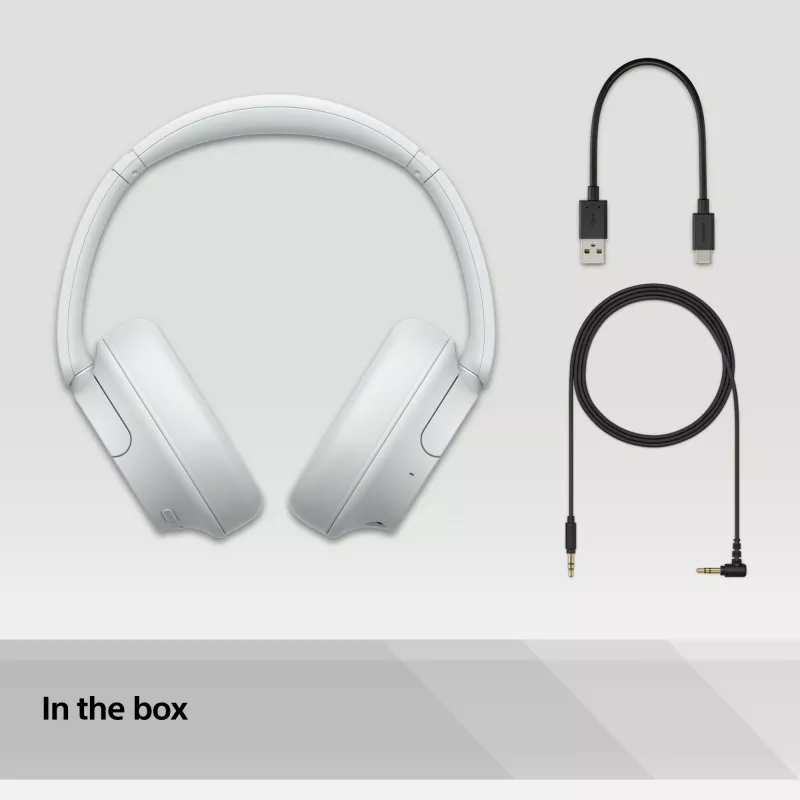 Sony WH-CH720 Headset Wired & Wireless Head-band Calls/Music USB Type-C Bluetooth White
