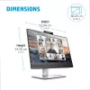 HP E24m G4 computer monitor 60.5 cm (23.8 inch) 1920 x 1080 pixels Full HD Black, Silver