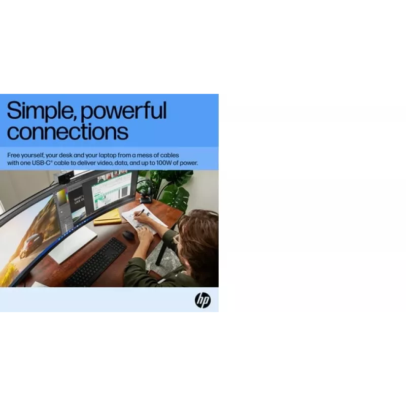 Monitor HP E45c G5 45 inch Curved Display LCD DQHD Resolution