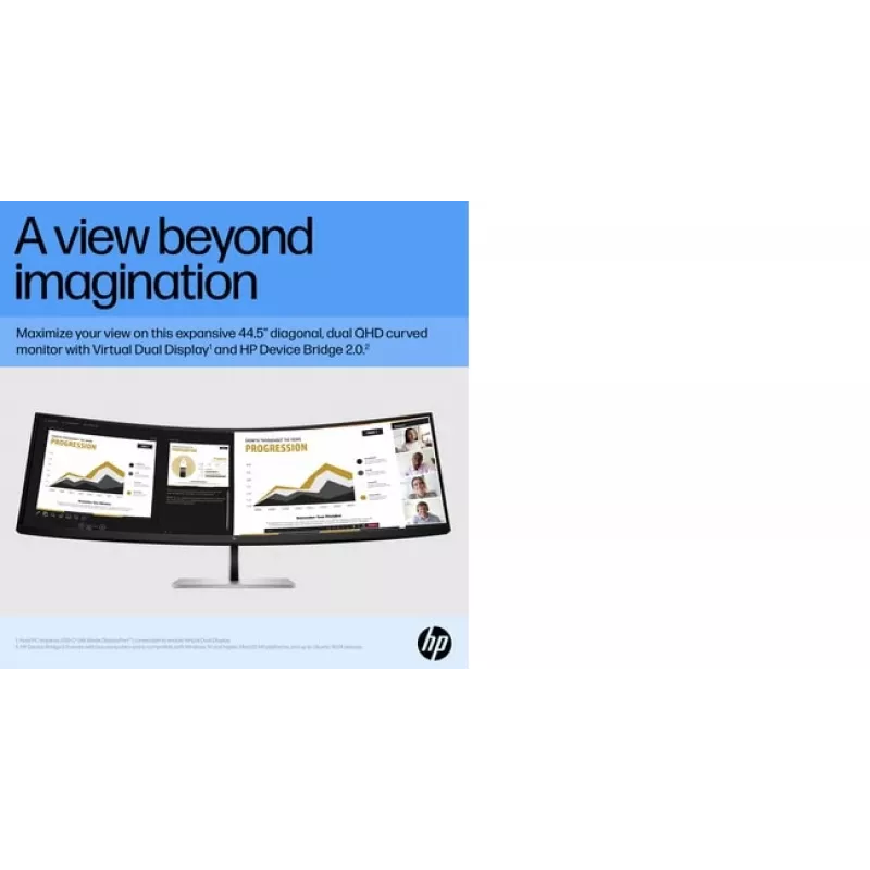 Monitor HP E45c G5 45 inch Curved Display LCD DQHD Resolution