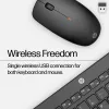HP 230 Wireless Mouse and Keyboard Combo, Full-size (100%), Wireless, RF Wireless, Membrane, White, Mouse included