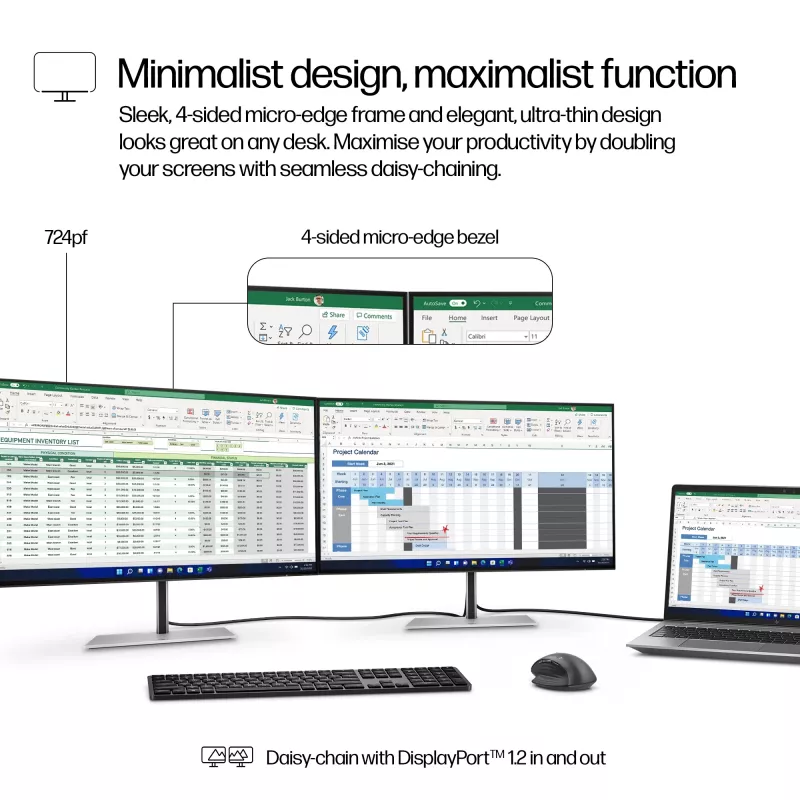 Monitor HP Series 7 Pro 23.8 inch FHD Display 1920 x 1080