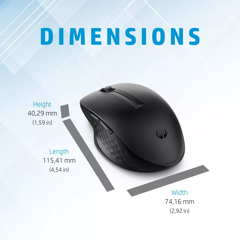 Mouse HP 435 Multi-Device Wireless RF Wireless + Bluetooth