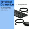 Wired Keyboard and Mouse Combo HP 320MK — USB, Membrane Keyboard, Black