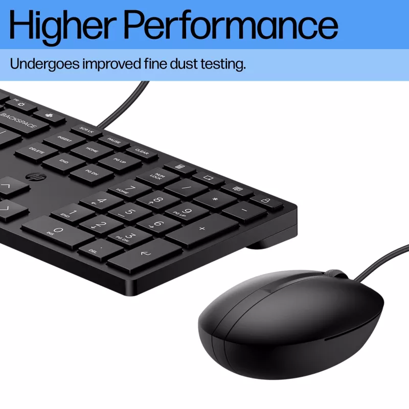 Wired Keyboard and Mouse Combo HP 320MK — USB, Membrane Keyboard, Black