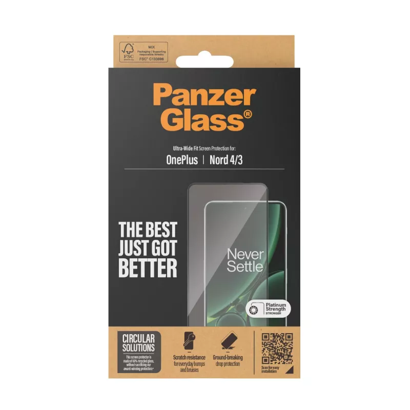 PanzerGlass ® Screen Protector OnePlus Nord 4 | 3 | Ultra-Wide Fit