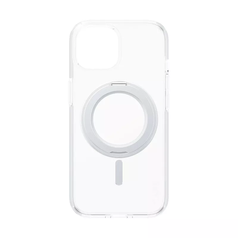 PanzerGlass CARE™ by ® Case Transparent w. Silver Kickstand & MagSafe iPhone 15