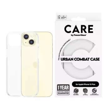 PanzerGlass CARE™ by ® Urban Combat Case Transparent iPhone 15 Plus