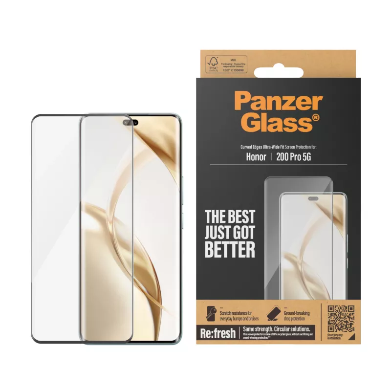 PanzerGlass ® Screen Protector Honor 200 Pro 5G | Ultra-Wide Fit