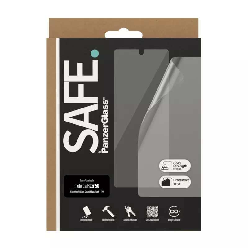 PanzerGlass SAFE. by ® Screen Protector Motorola Razr 60 | Razr 50 | Glass & Film