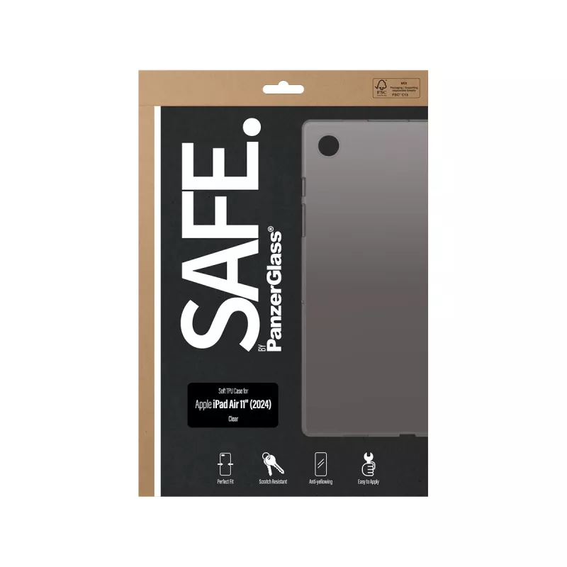 PanzerGlass SAFE. by ® TPU Case Transparent iPad Air 11'' (2024)