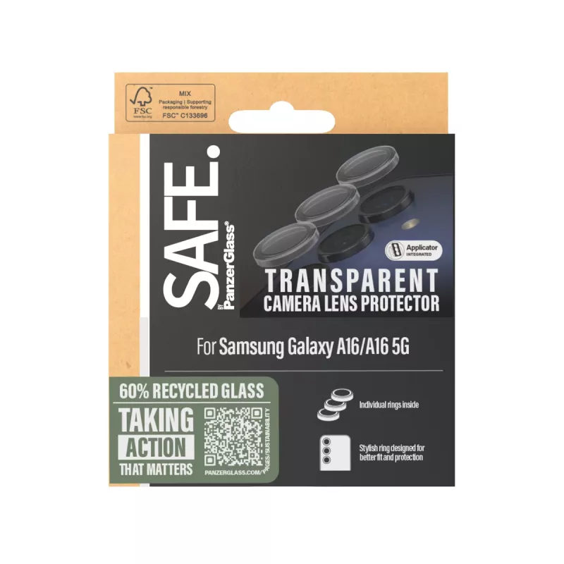 PanzerGlass SAFE. by ® Camera Lens Protector Transparent Samsung Galaxy A16 4G | A16 5G
