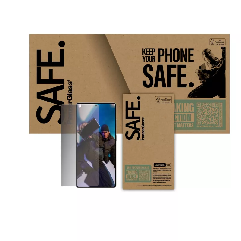 PanzerGlass SAFE. by ® Privacy Screen Protector Samsung Galaxy S25 Ultra | Ultra-Wide Fit
