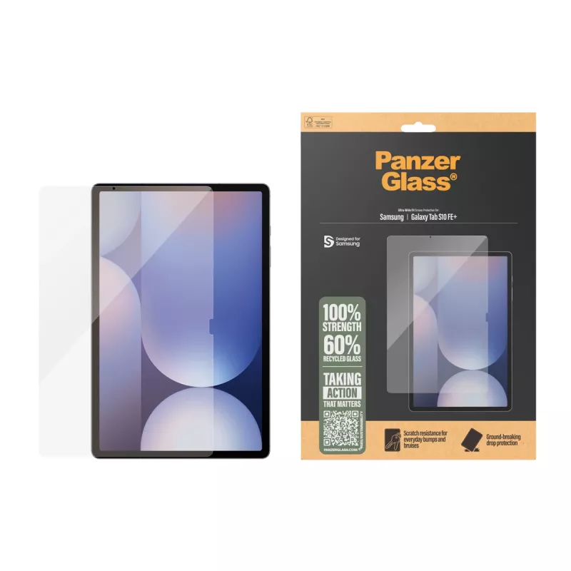 PanzerGlass ® Screen Protector Samsung Galaxy Tab S10 FE+ | Ultra-Wide Fit