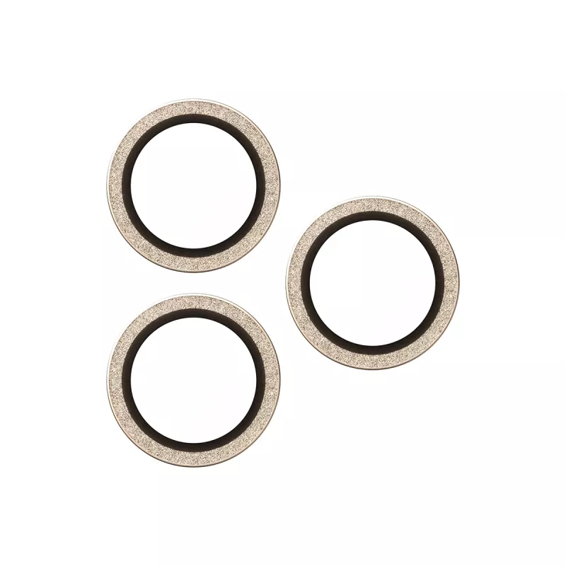 PanzerGlass ® Hoops® Camera Lens Protector Glitter Gold iPhone 17 Pro | iPhone 17 Pro Max | iPhone 16 Pro | 16 Pro Max