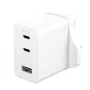 PanzerGlass empower™ by ® Turbo 70W Multiple Charger incl. 2 x USB-C + USB-A | UK Plug | Silver White