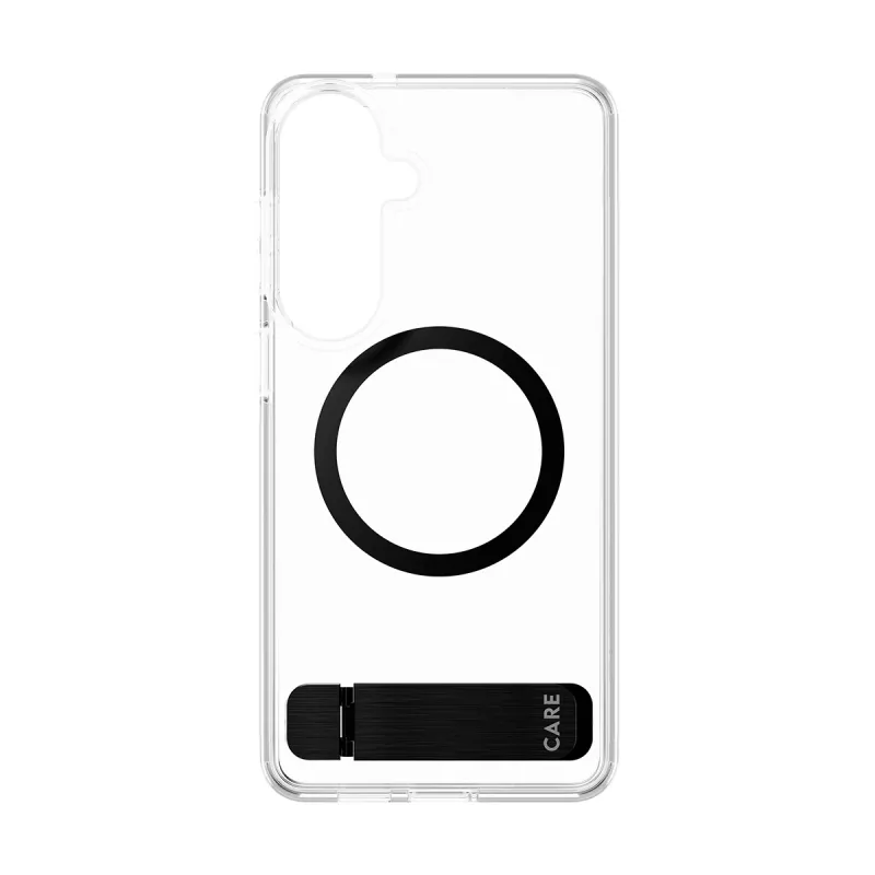 PanzerGlass CARE™ by ® Case Transparent w. Black Kickstand & Qi Samsung Galaxy S26+