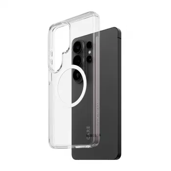 Phone case PanzerGlass CARE™ by Urban Explorer — Transparent cover with White Qi for Samsung Galaxy S26 Ultra