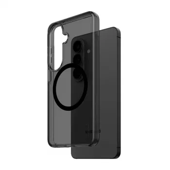Protective phone cover PanzerGlass CARE™ Smokey Case with Black Qi for Samsung Galaxy S26