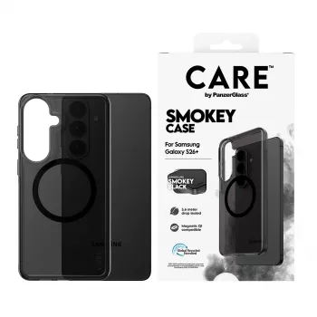PanzerGlass CARE™ by ® Urban Explorer Case Smokey w. Black Qi Samsung Galaxy S26+