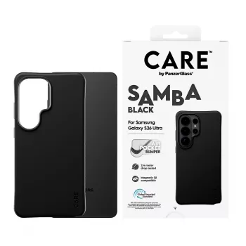 PanzerGlass CARE™ by ® Samba Case Black w. Qi Samsung Galaxy S26 Ultra