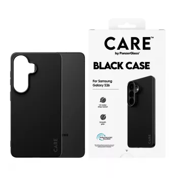 Protective TPU Cover Case PanzerGlass CARE™ for Samsung Galaxy S26 — Black