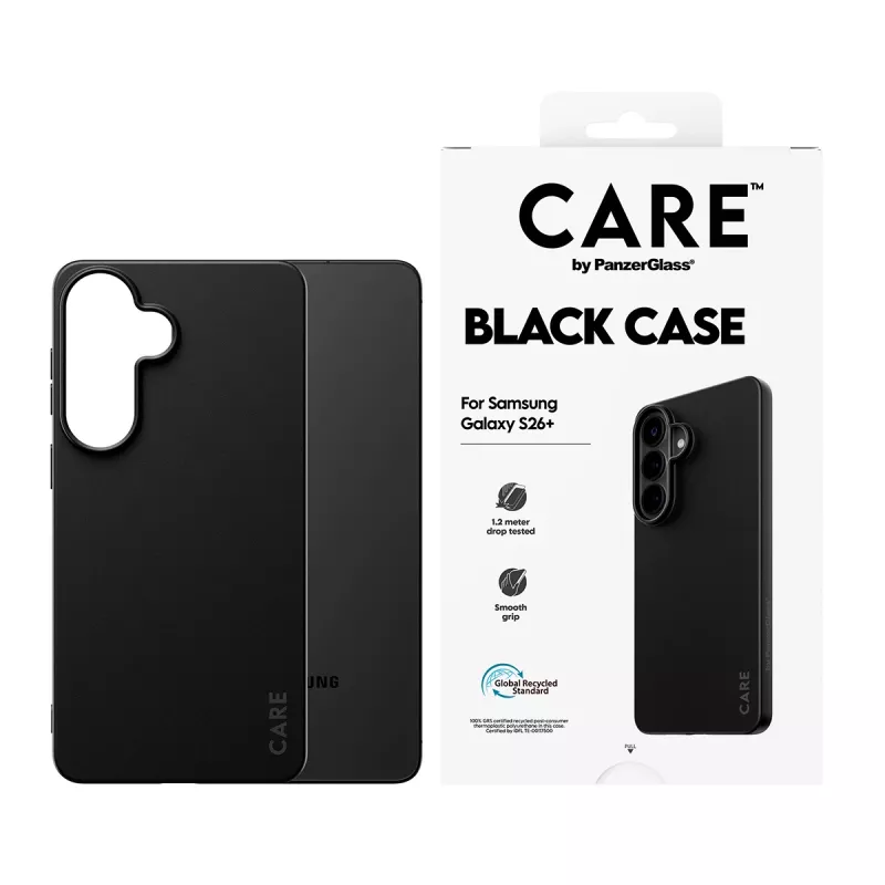 TPU Cover case for Samsung Galaxy S26+ by PanzerGlass CARE™ — Black