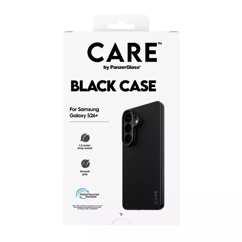 TPU Cover case for Samsung Galaxy S26+ by PanzerGlass CARE™ — Black